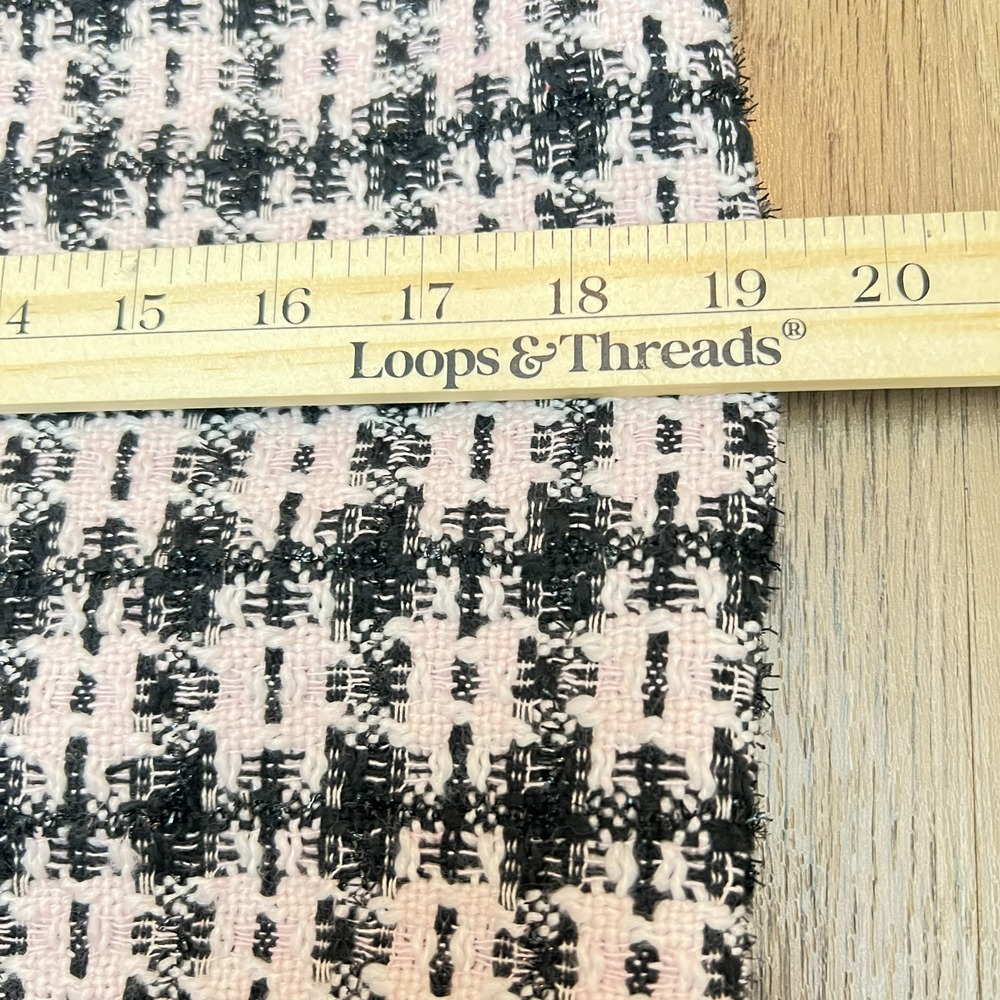 Tahari Arthur S. Levine Tweed Look Skirt Suit Jacket 8 Pencil Skirt 6 Pink Black - Picture 14 of 14